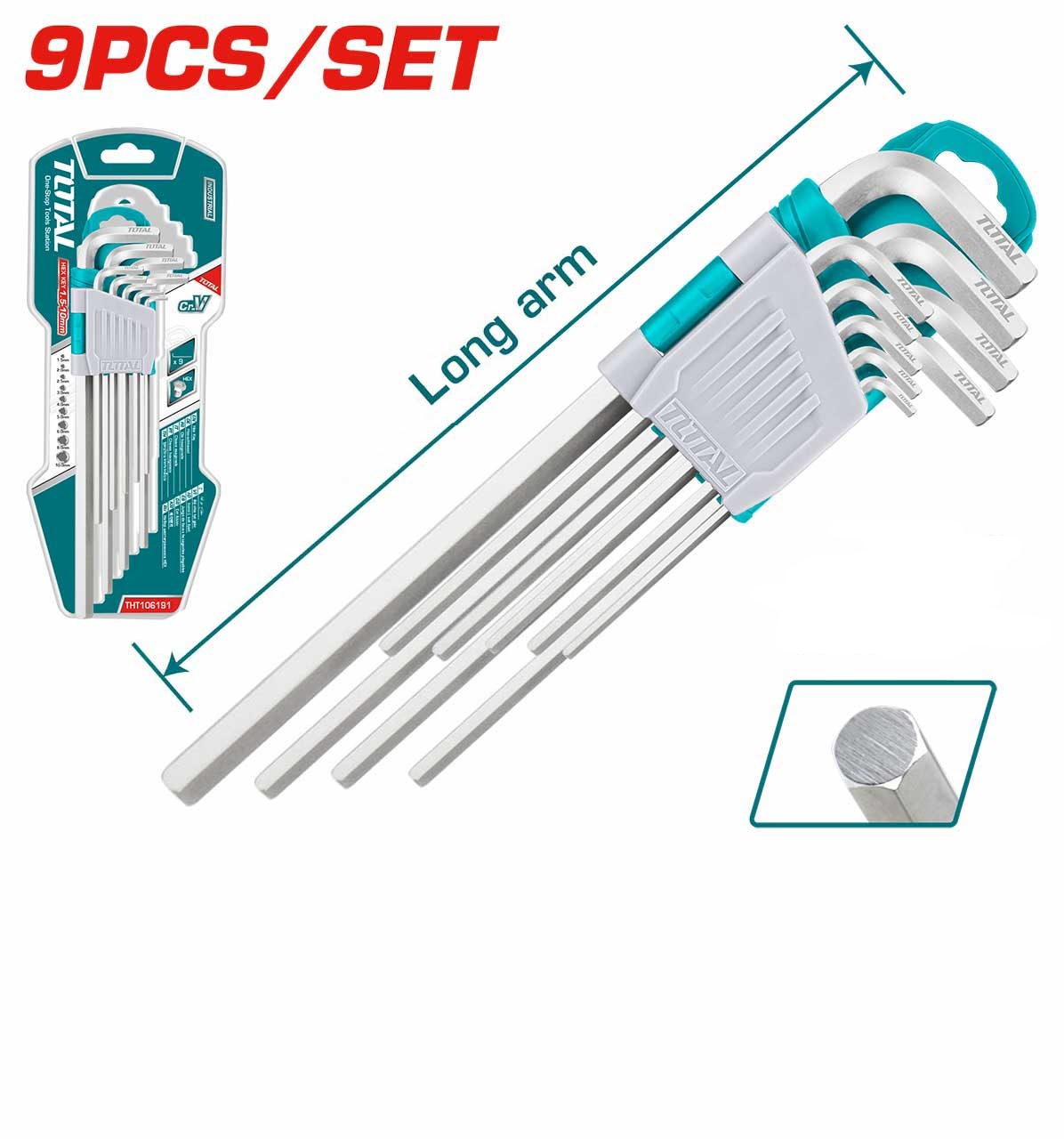 9 HEX KEY SET