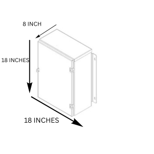 18 X 18 X 8 W/PROOF