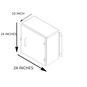 24 X 24 X 10 W/PROOF