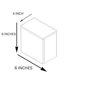 6 X 6 X 4 W/PROOF