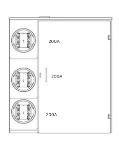MB 3 WAY 200A S/PHASE